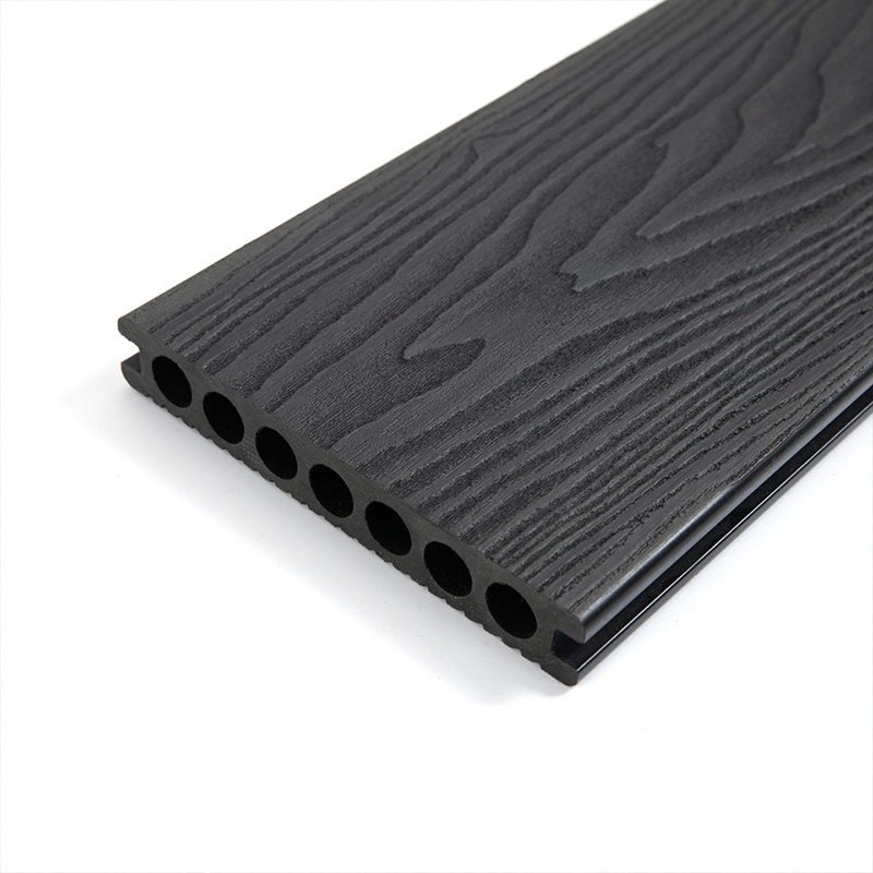 Der 3D-geprägte Holzmaserung-Verbundholz-Kunststoffboden ist robust und langlebig